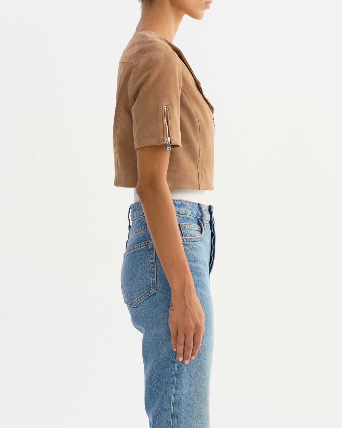 Lamarque Kirsi Suede Cropped Jacket