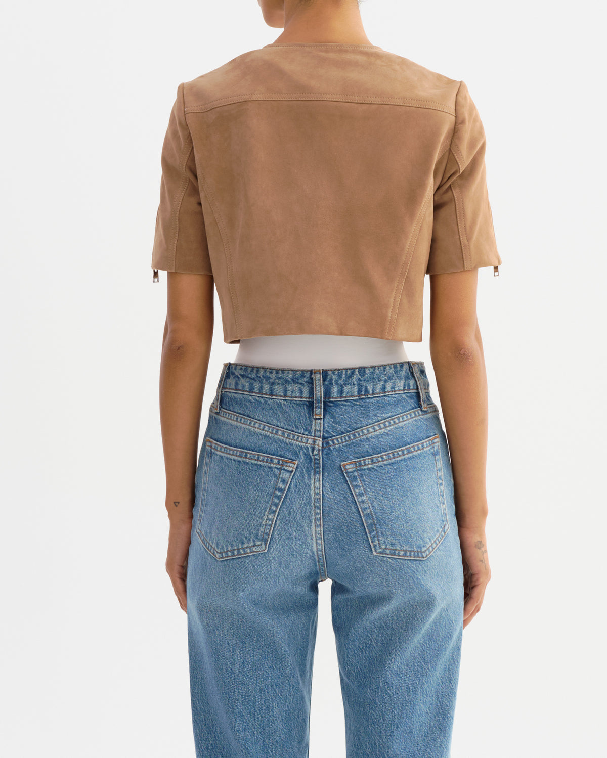 Lamarque Kirsi Suede Cropped Jacket