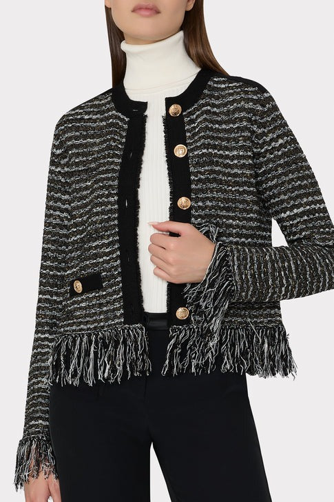 TS Milly Textured Fringe Cardigan