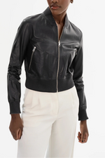 Lamarque Ts Kordella Reversible Leather Bomber Jacket