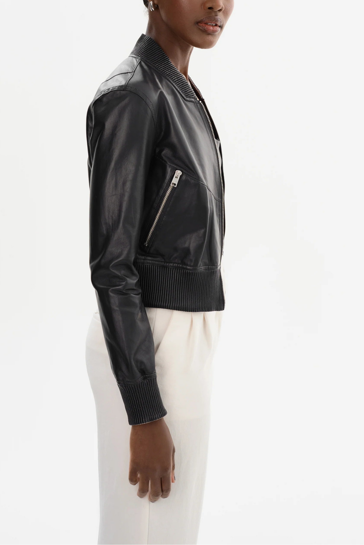 Lamarque Ts Kordella Reversible Leather Bomber Jacket