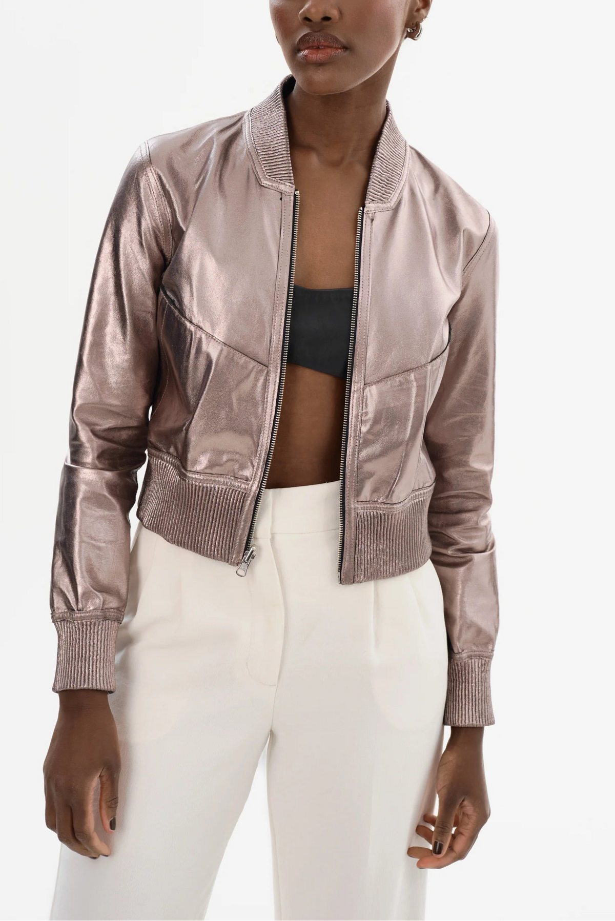 Lamarque Ts Kordella Reversible Leather Bomber Jacket