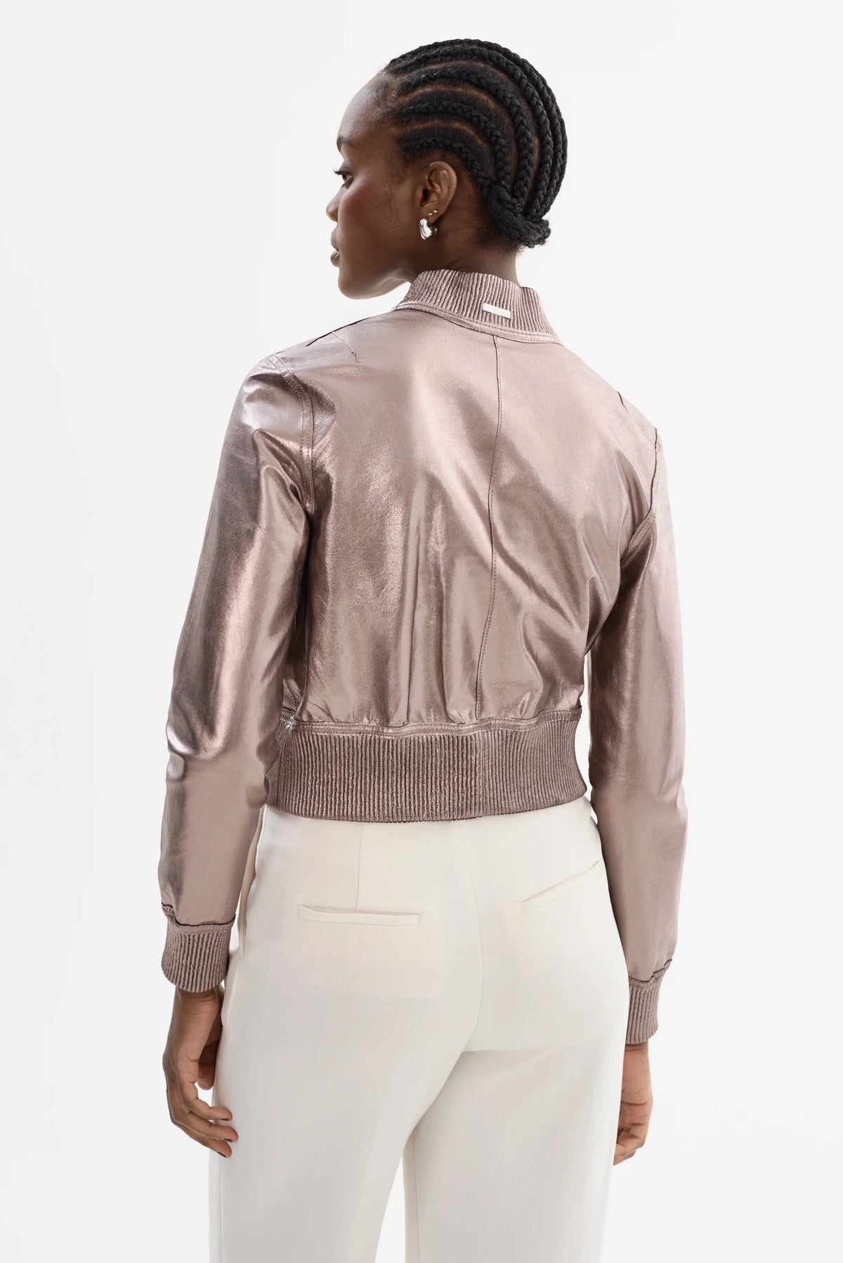 Lamarque Ts Kordella Reversible Leather Bomber Jacket