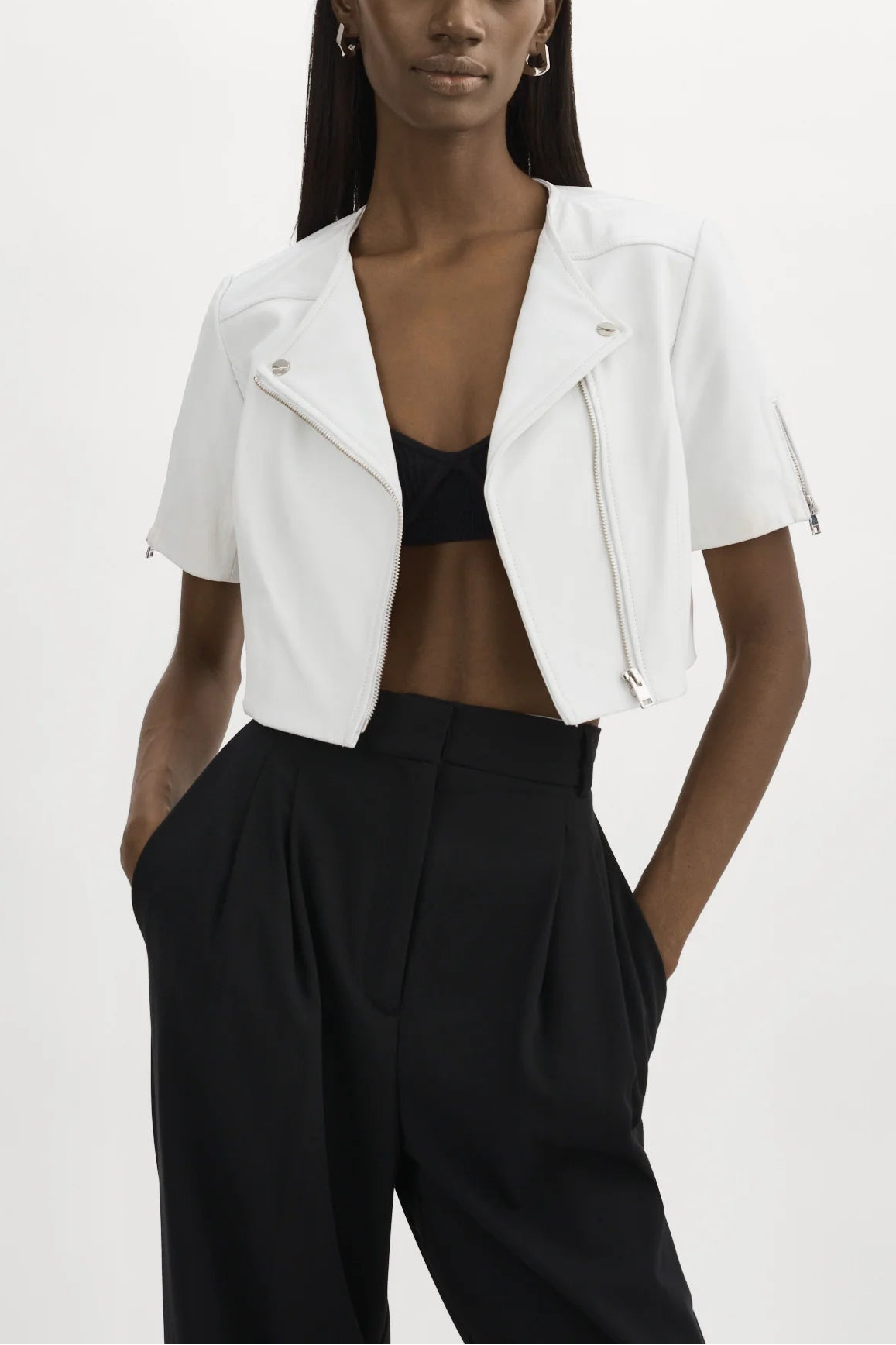 Lamarque TS Kirsi Cropped Biker Jacket