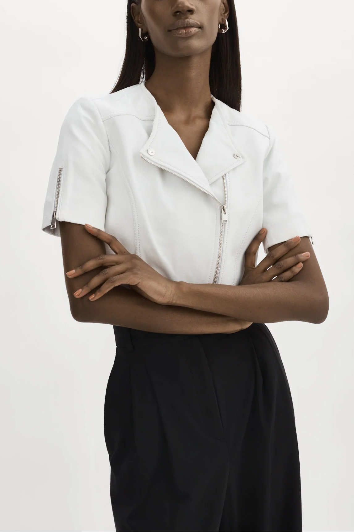 Lamarque TS Kirsi Cropped Biker Jacket