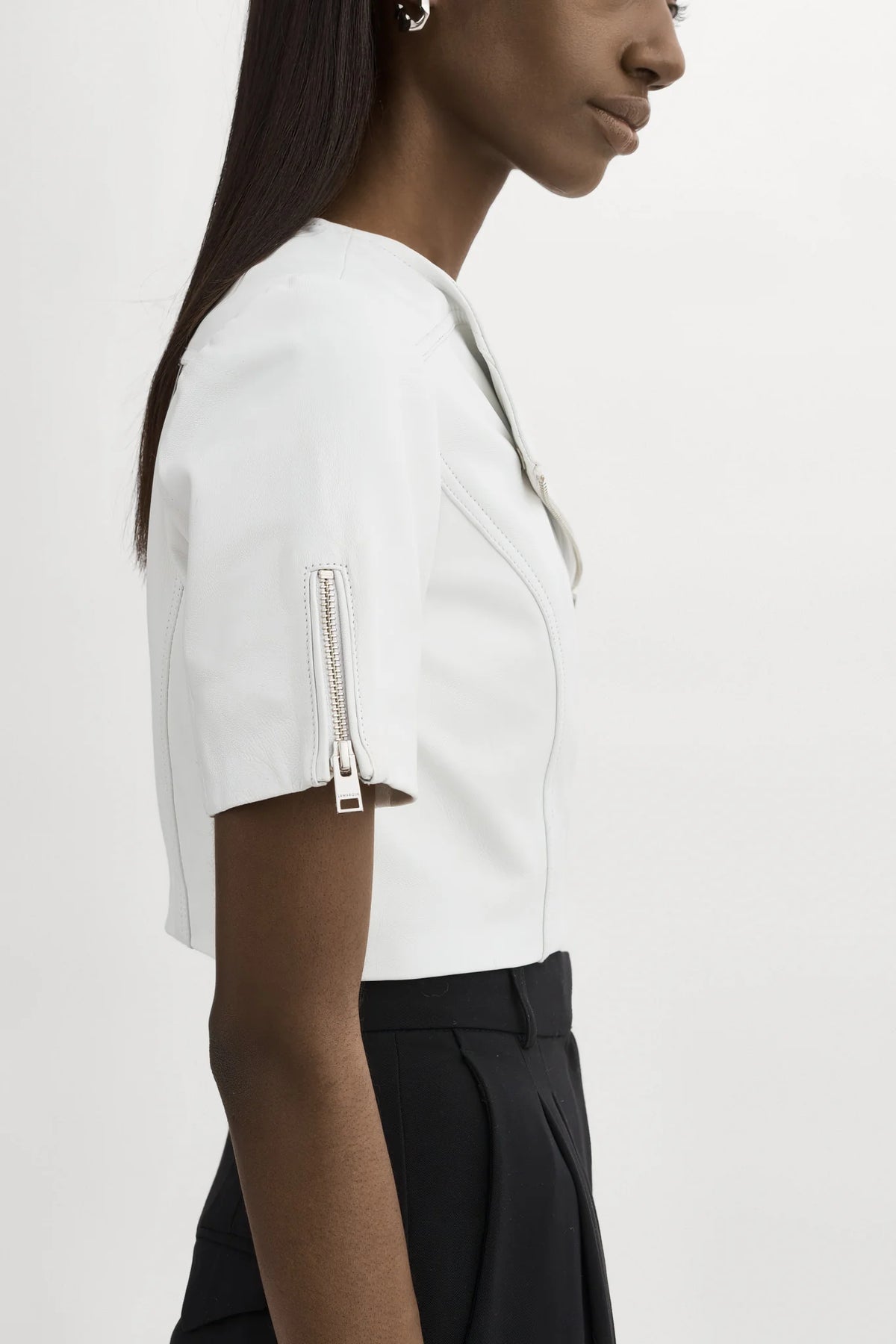 Lamarque TS Kirsi Cropped Biker Jacket