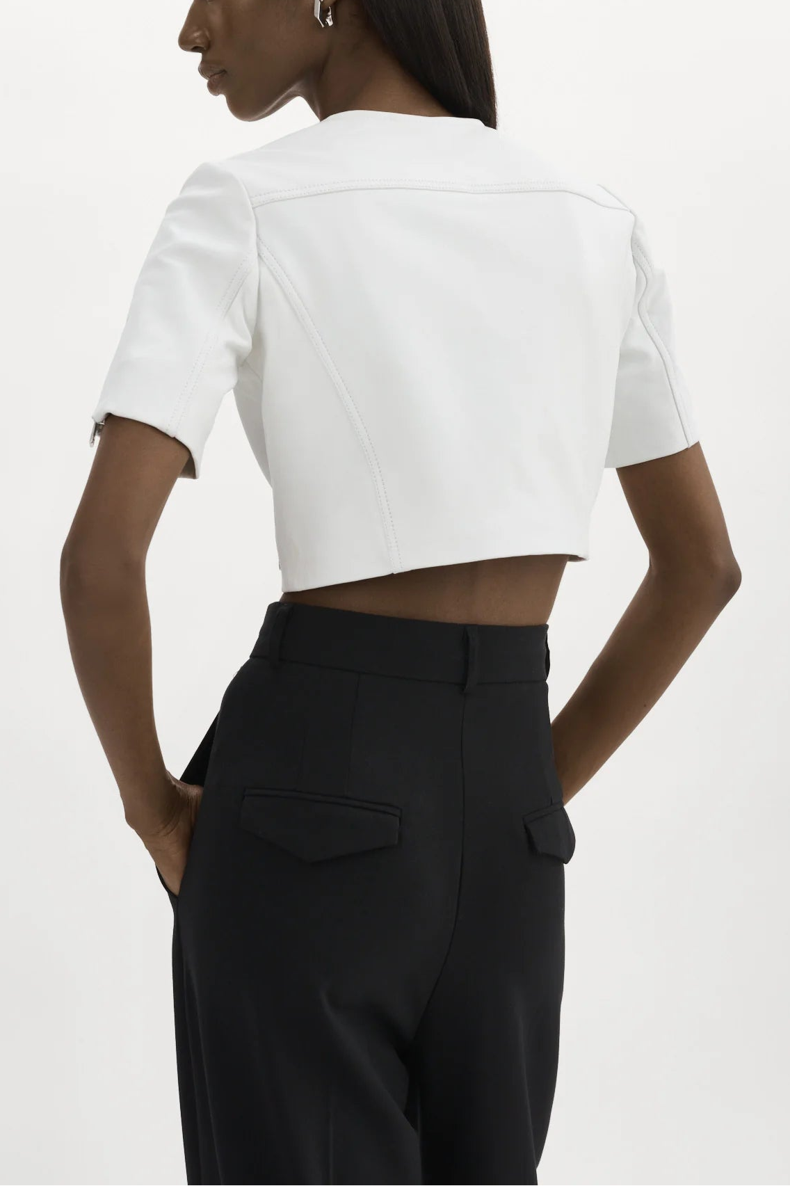 Lamarque TS Kirsi Cropped Biker Jacket