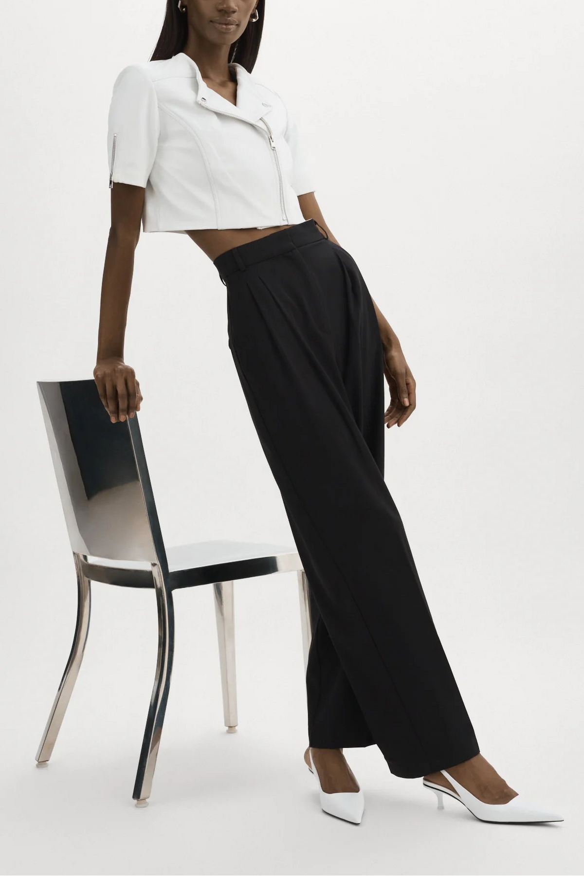 Lamarque TS Kirsi Cropped Biker Jacket