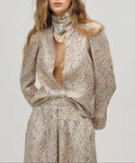 Lanhtropy Lilium Metallic Linen Shirt