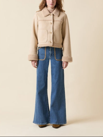 Le Jean Astra Shearling Jacket