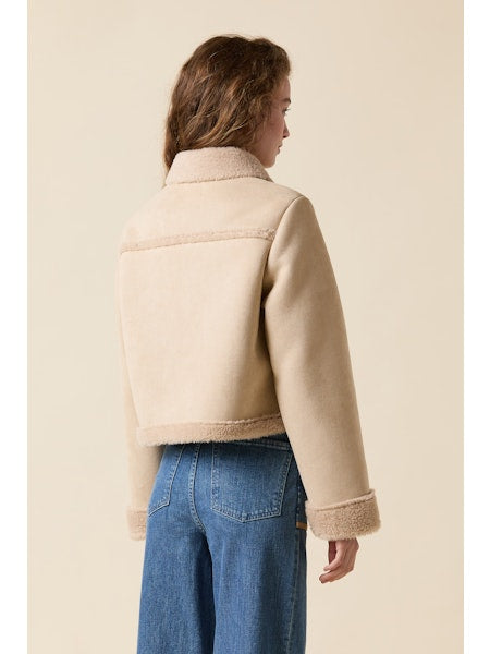 Le Jean Astra Shearling Jacket
