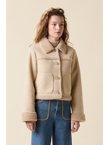 Le Jean Astra Shearling Jacket