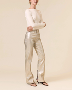 Le Jean 90's Straight Leg Jeans WIth Splits