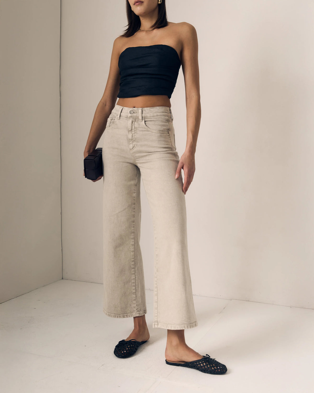 Le Jean Juliette Wide Leg Ankle Jean