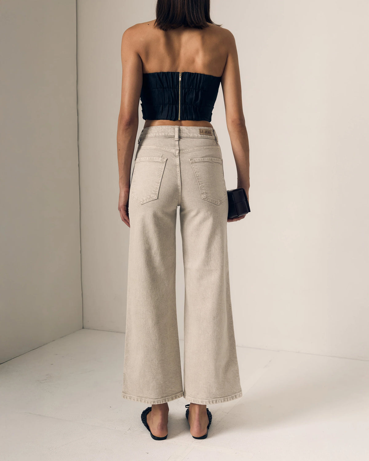 Le Jean Juliette Wide Leg Ankle Jean