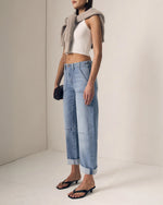 LE JEAN Utility Soft Barrel With Double Cuff - Mid Rise