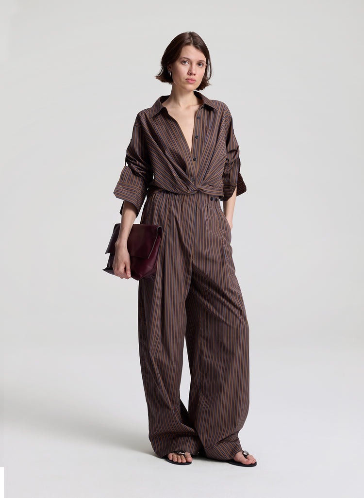 ALC Leo Striped Cotton Shirt