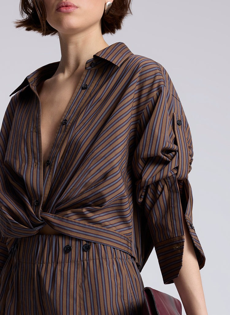 ALC Leo Striped Cotton Shirt