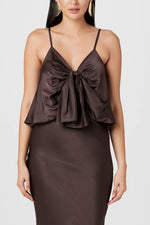 Toccin Sabrina Knotted Cami Top