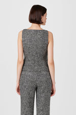 Toccin Georgie Scoop Neck Button Front Vest Top