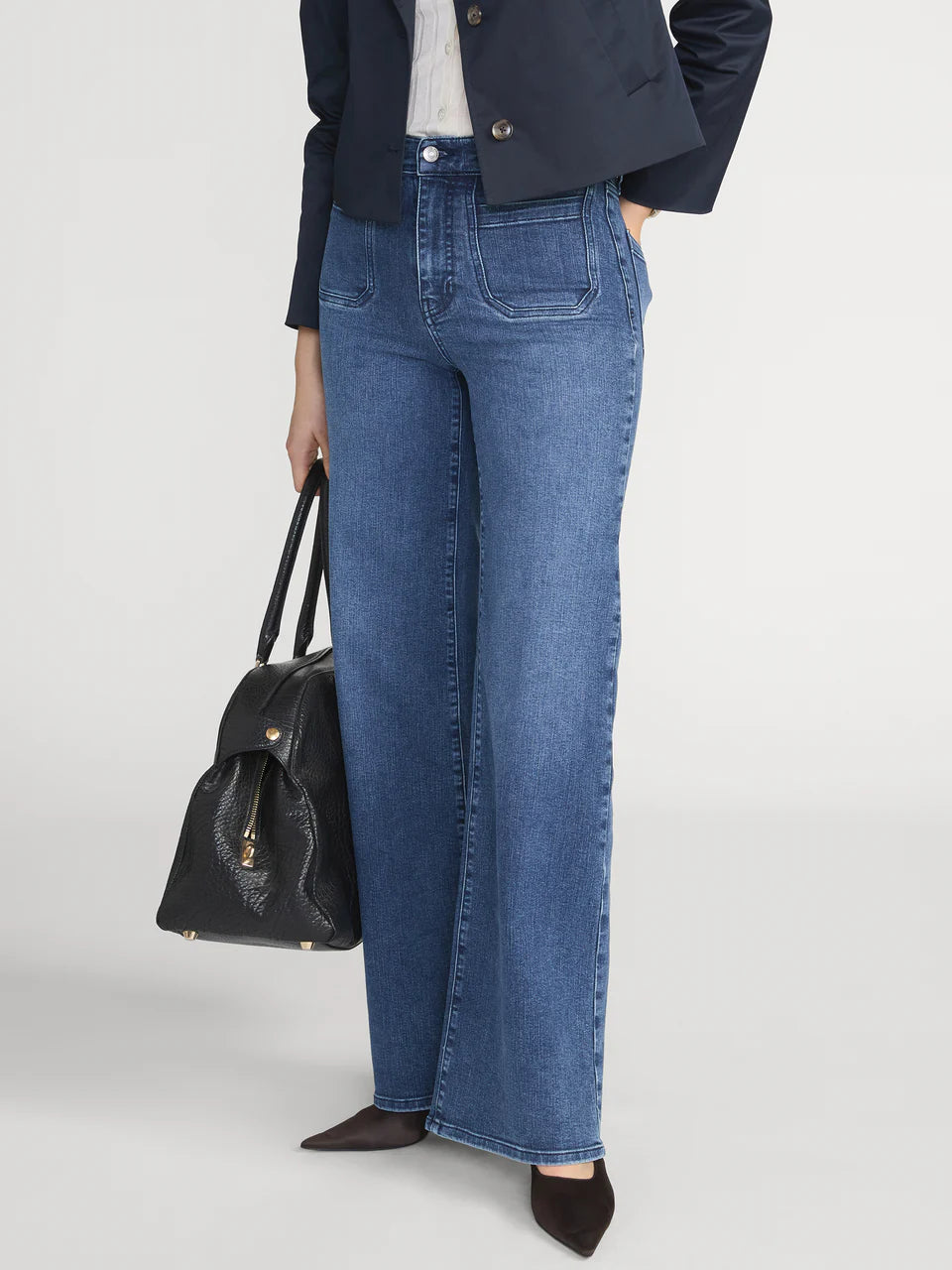 Frame Le Slim Palazzo Modernist Pocket Jeans