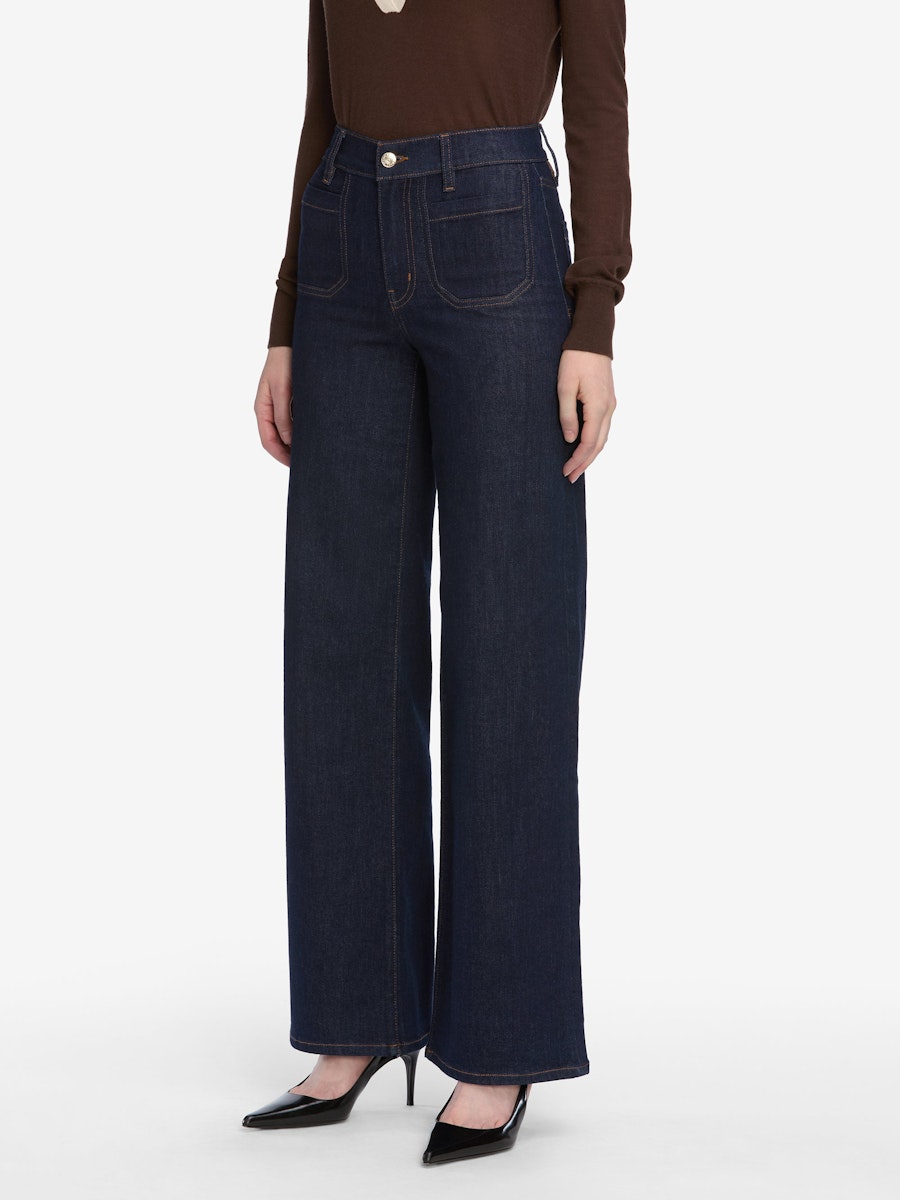 Frame Le Slim Palazzo Modernist Pocket Pants