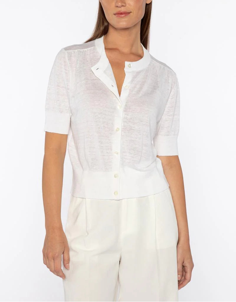 Kinross Gathered Shoulder Cardigan