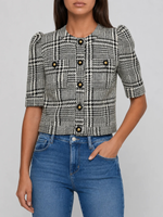 Lagence Allegra Short Sleeve Cropped Jacket_10126MQX