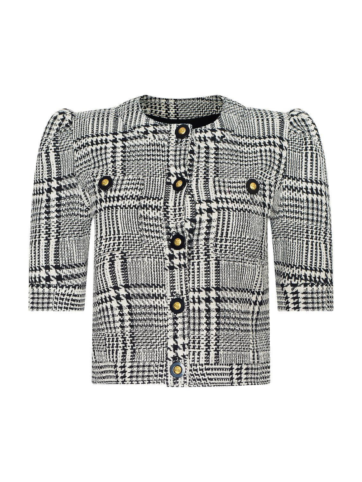 Lagence Allegra Short Sleeve Cropped Jacket_10126MQX