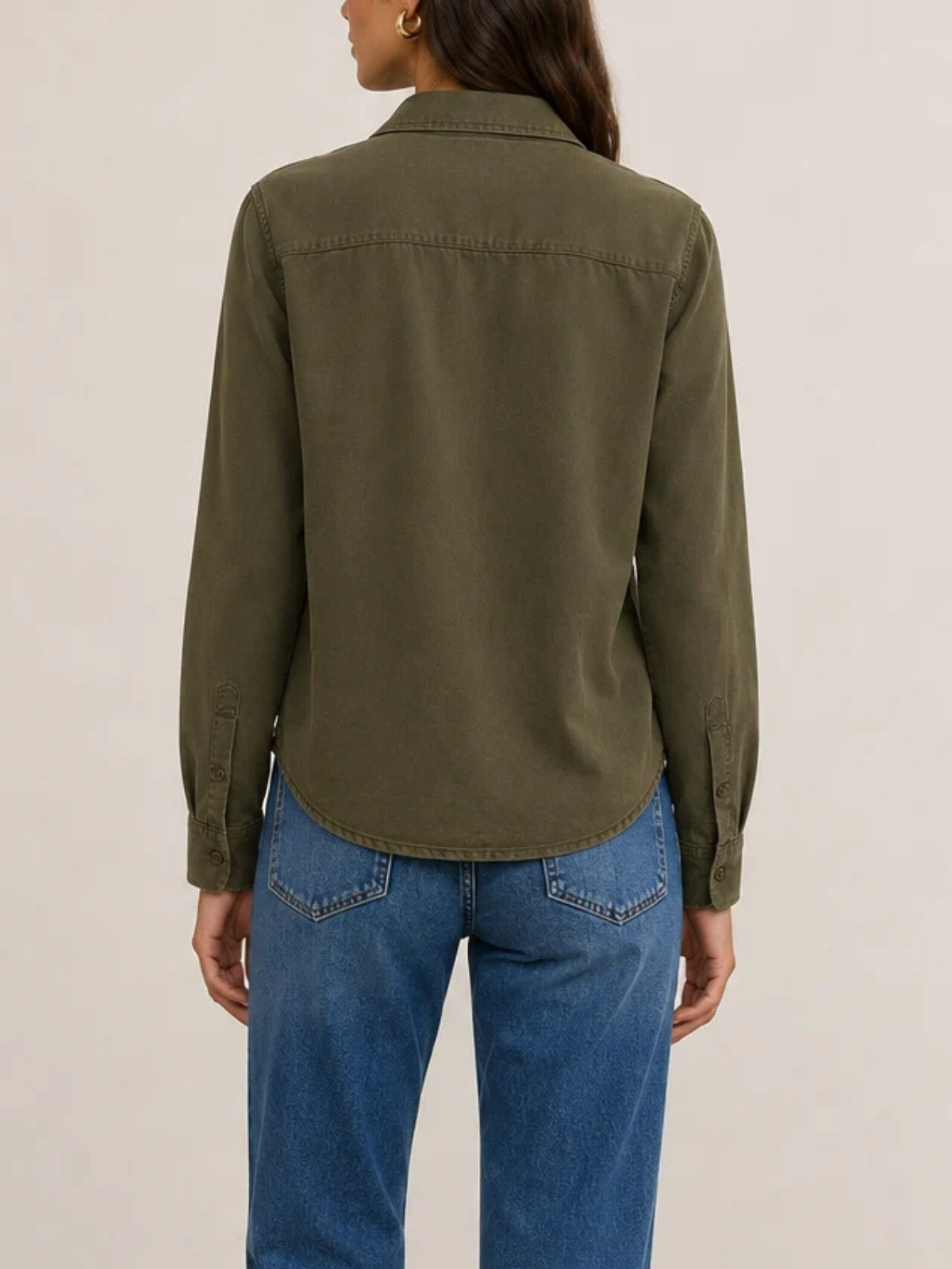 Lagence Isla Denim Long Sleeve Shirt_40670AAT