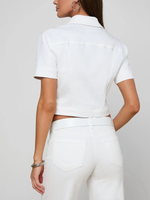 Lagence Kirstie S/S Crop Denim Shirt Jacket_10076KBO
