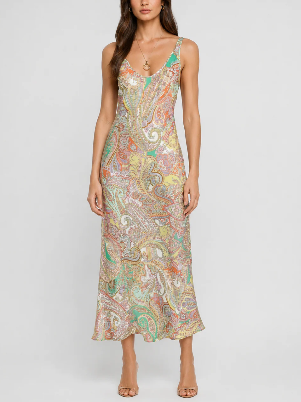 Lagence TS Akiya Satin Maxi Dress_61120TNN