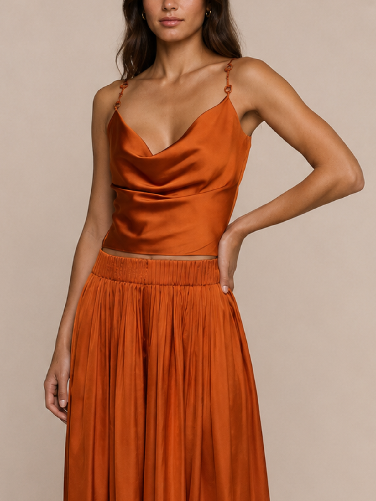 Lagence TS Calista Cowl Neck Camisole_40797HEB