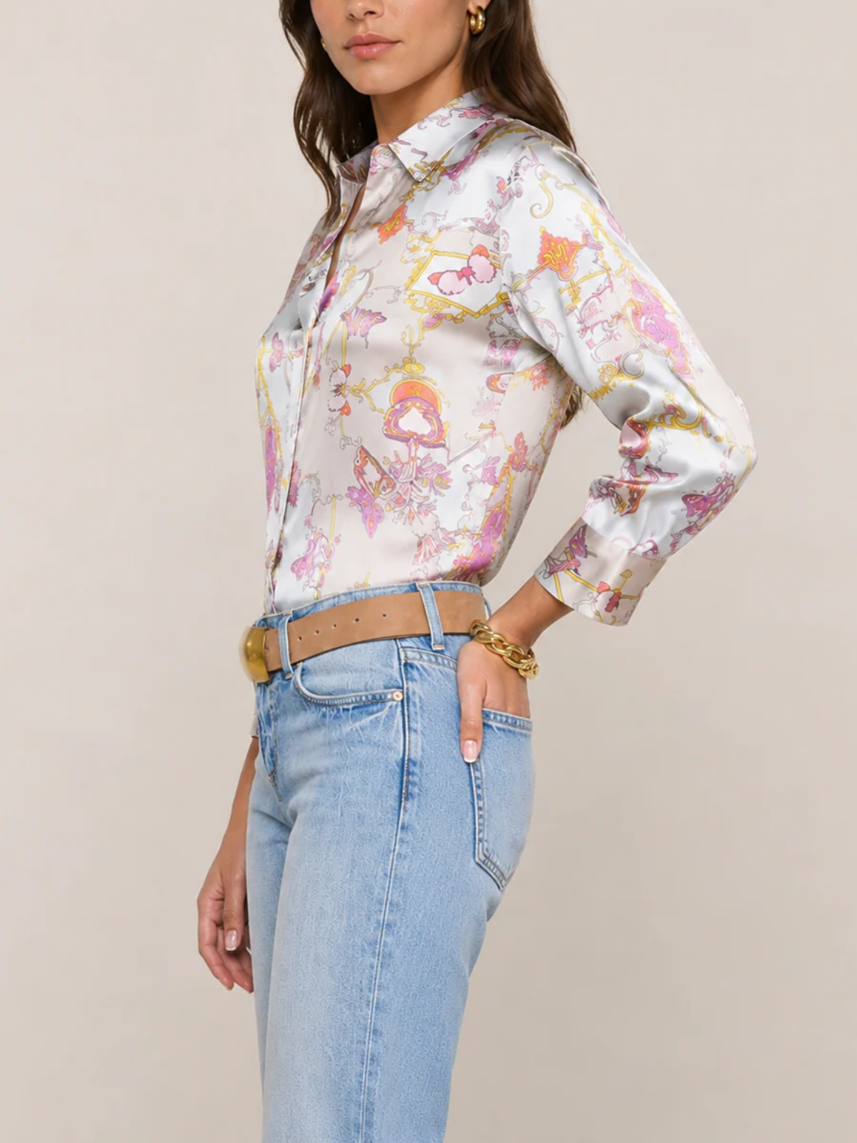 Lagence TS Dani 3\4 Sleeve Blouse_40126RLG