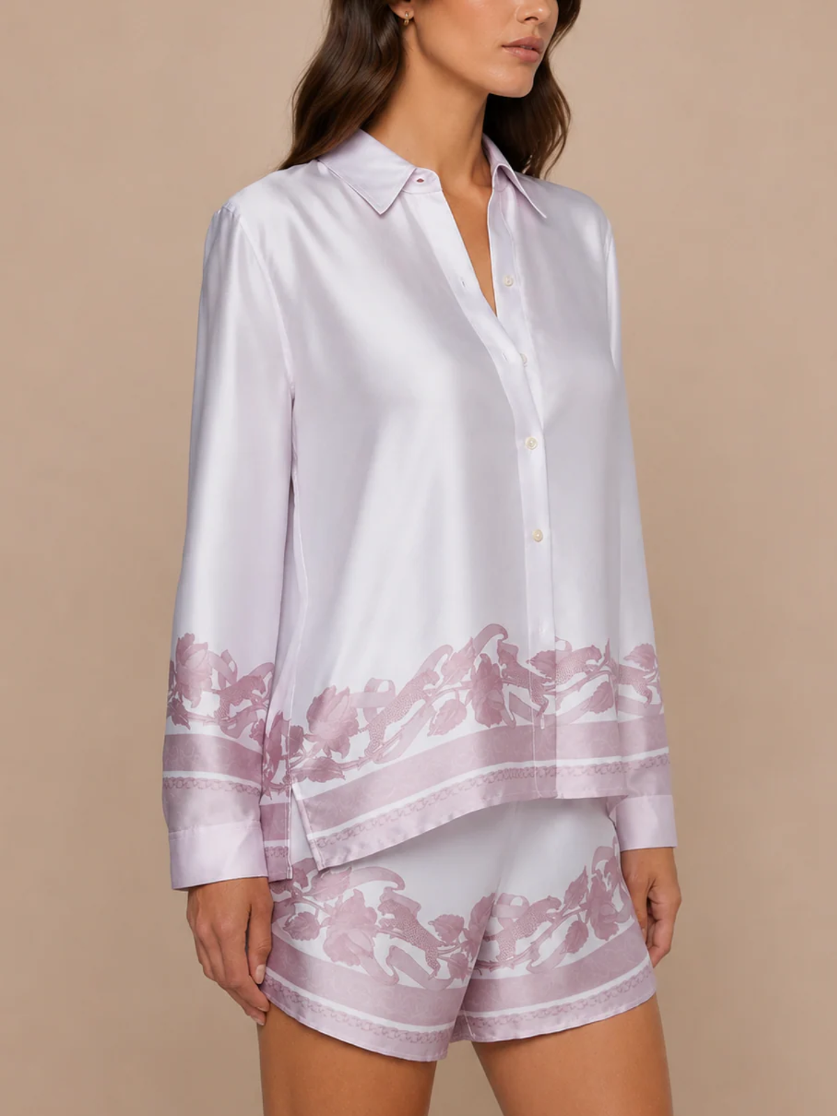 Lagence TS Judy Scarf Satin Shirt_40874GXG