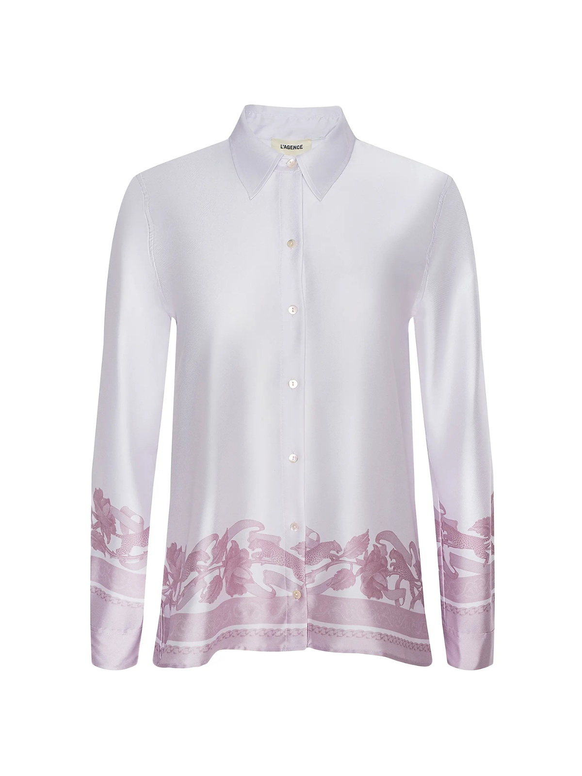 Lagence TS Judy Scarf Satin Shirt_40874GXG