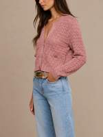 Lagence TS Orla Pointelle Knit Cardigan_80092QJA-LILS