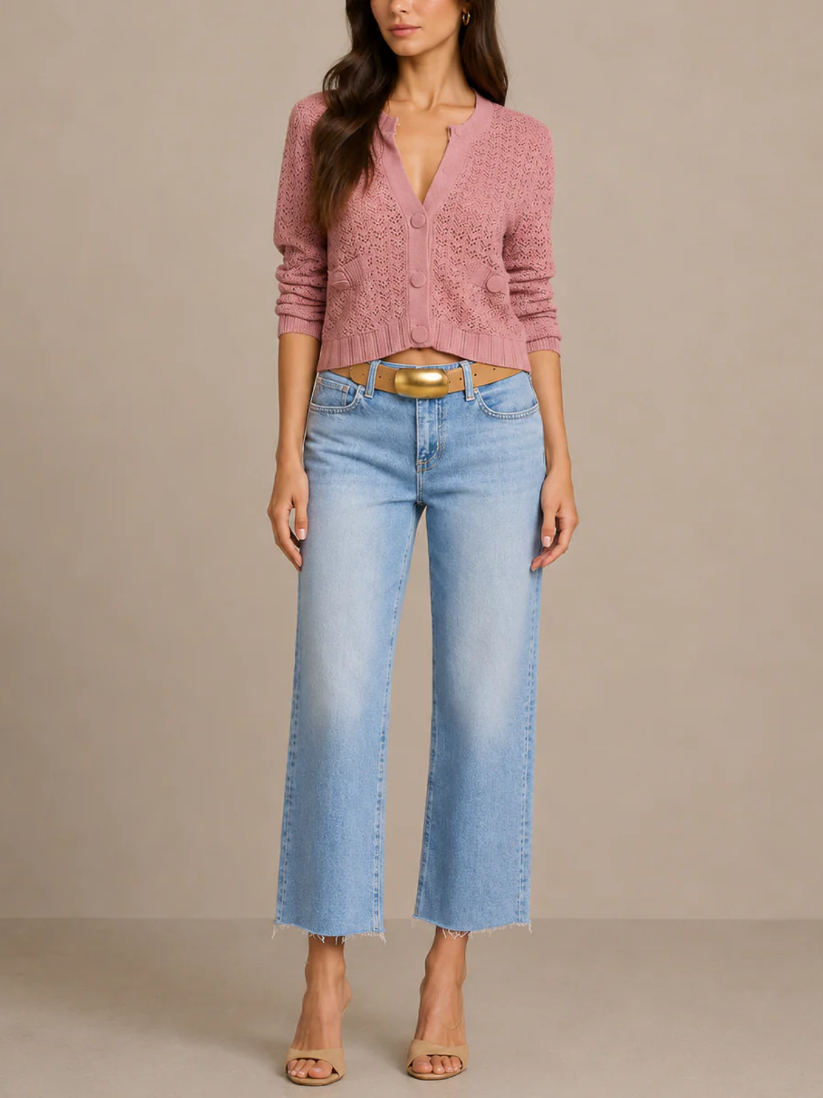 Lagence TS Orla Pointelle Knit Cardigan_80092QJA-LILS