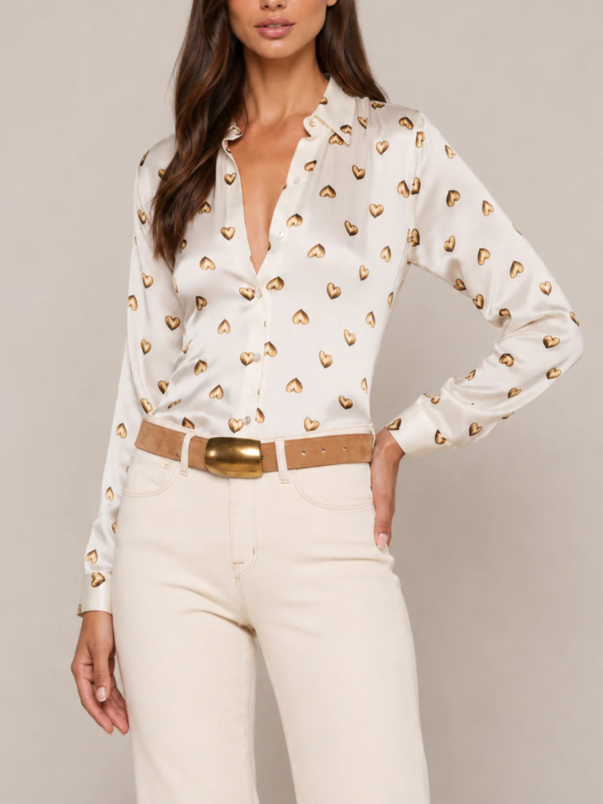 Lagence TS Tyler L\S Blouse_40223LWC