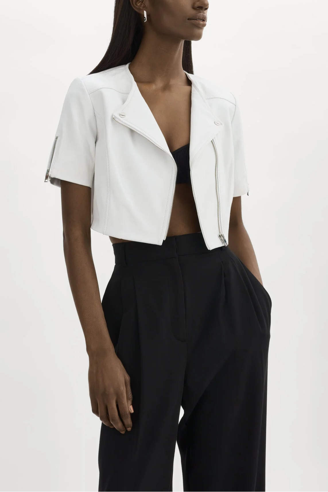 Lamarque TS Kirsi Cropped Biker Jacket