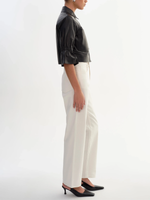 Lamarque Carolina Ruffle Sleeve Leather Jacket_CAROLINABLK