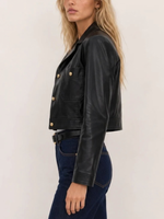 Lamarque Lorena Cropped Leather Jacket_LORENA