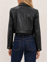 Lamarque Lorena Cropped Leather Jacket_LORENA