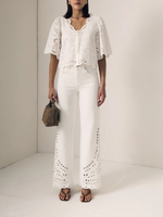 Le Jean Column Eyelet Jean_W451-221