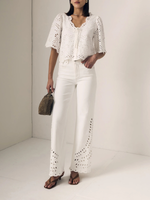 Le Jean Column Eyelet Jean_W451-221
