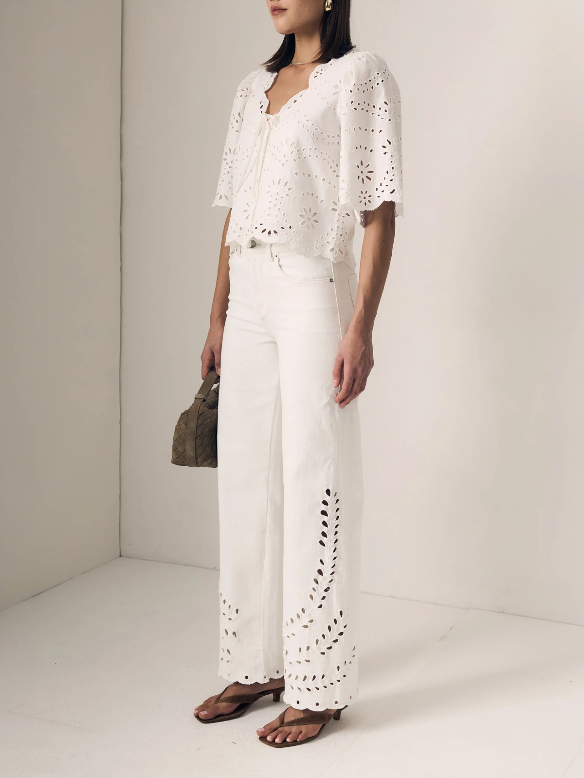 Le Jean Column Eyelet Jean_W451-221