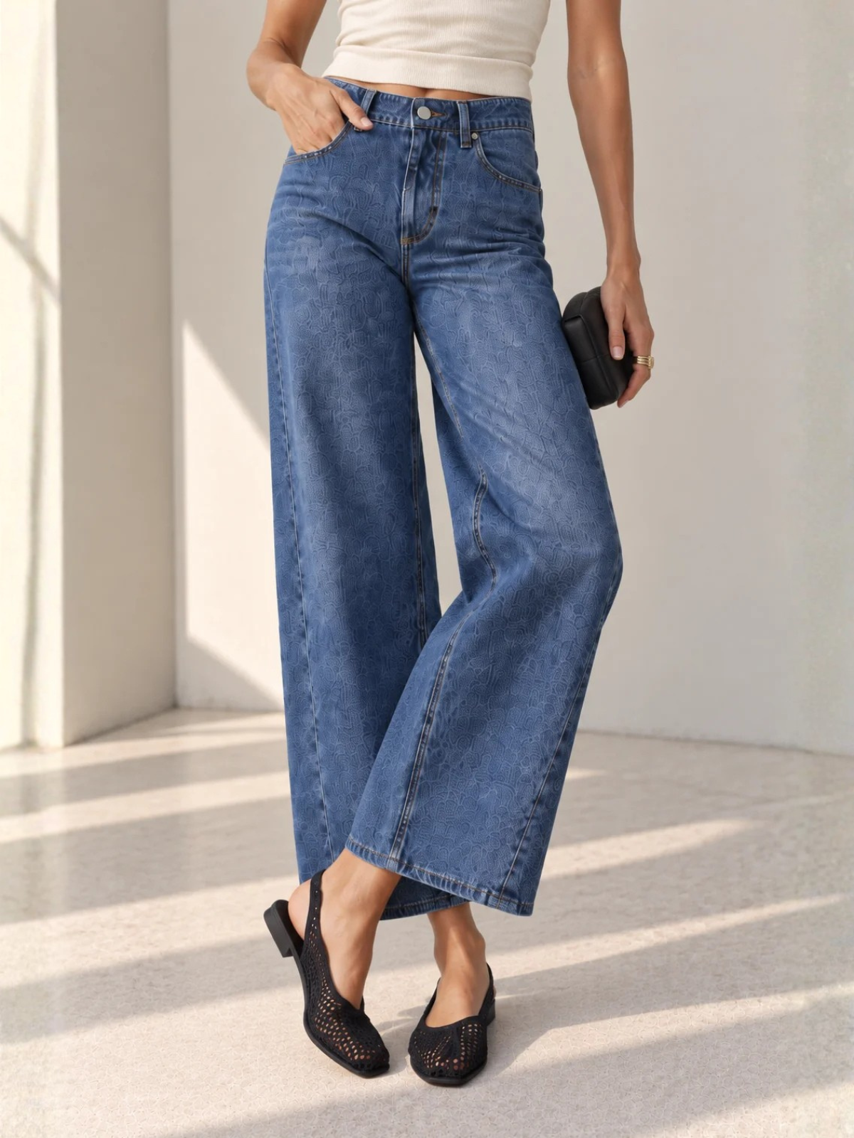 Le Jean Selena Crop W446-185-IB