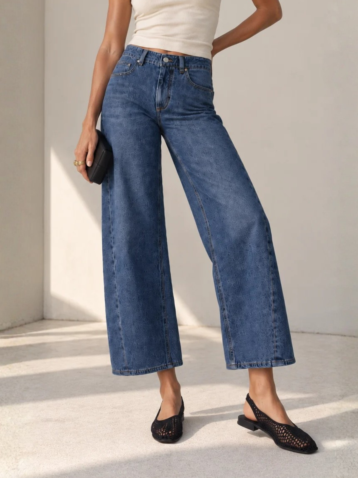 Le Jean Selena Crop W446-185-IB