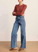 Veronica Beard Taylor Jeans With Curved Seams