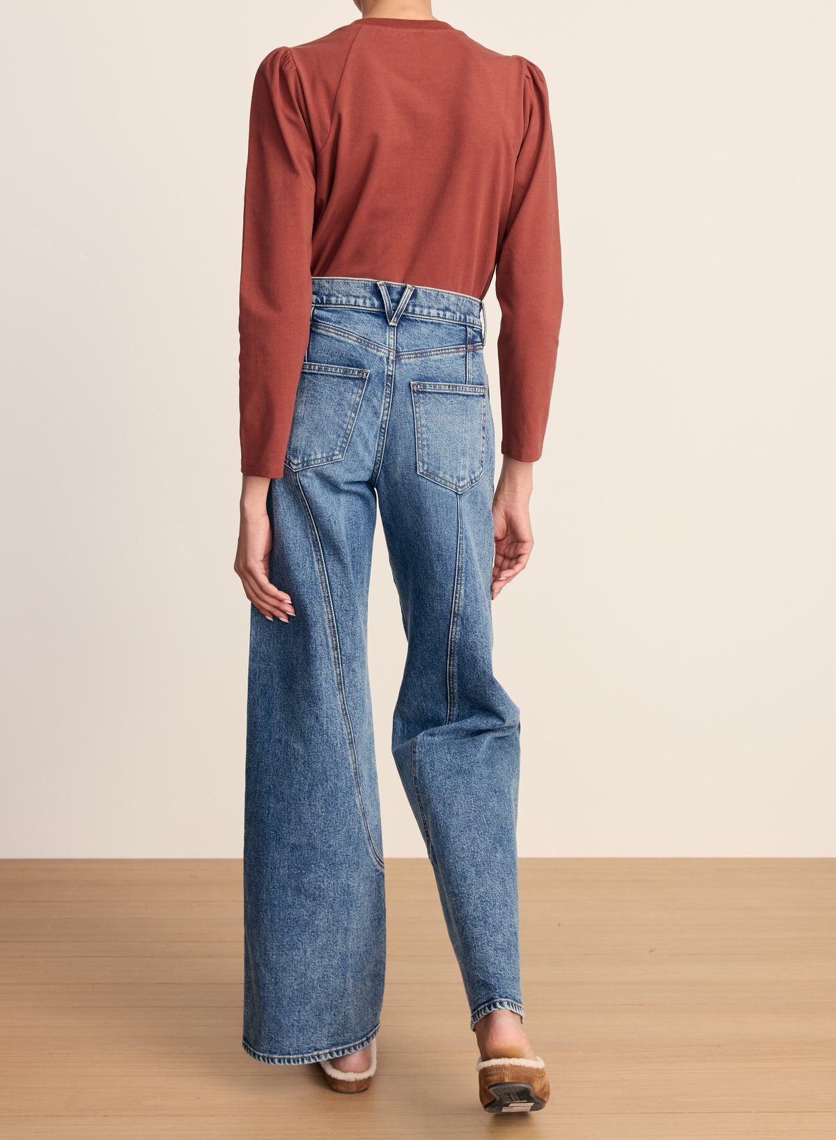 Veronica Beard Taylor Jeans With Curved Seams